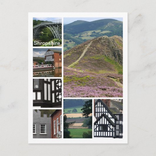 Shropshire Postkarte (Vorderseite)