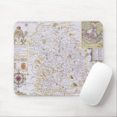 Shropshyre, graviert von Jodocus Hondius Mousepad (Mit Mouse)