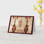 Shroud of Turin Karte (Gelbe Blume)