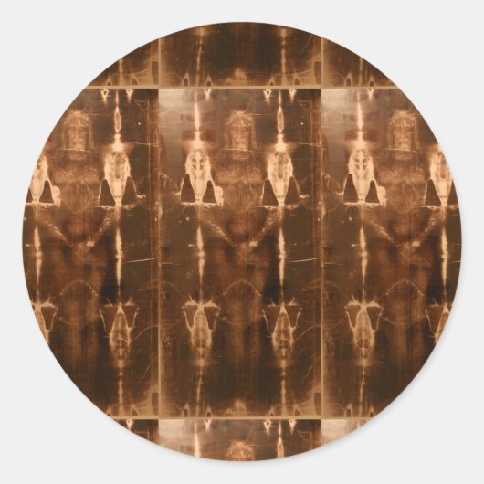 SHROUD OF TURIN RUNDER AUFKLEBER (Vorderseite)