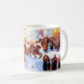 "Shrove-Tide". Russian Art Christmas Gift Kaffeetasse (VorderseiteRechts)