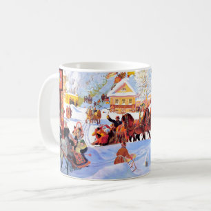 "Shrove-Tide". Russian Art Christmas Gift Kaffeetasse