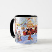 "Shrove-Tide". Russian Art Christmas Gift Tasse (Vorderseite Links)