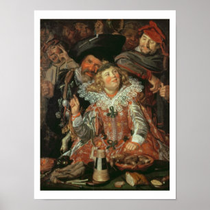 Shrovetide Revelers (The Merry Company) c.1615 (o) Poster