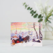 "Shrovetide" von Boris Kustodiev Postcard Postkarte (Stehend Vorderseite)