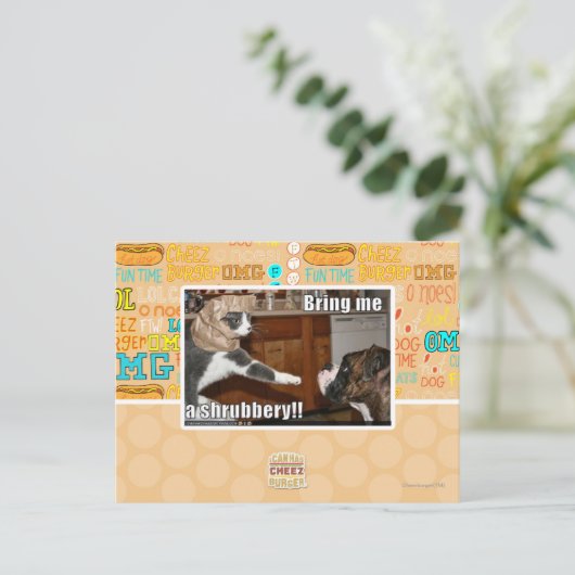 Shrubbery Postkarte (Stehend Vorderseite)