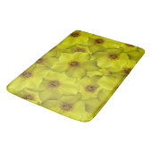 Shrubby Cinquefoil Nahtloses Muster Badematte (Schrägansicht)