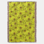 Shrubby Cinquefoil Nahtloses Muster Decke (Vorderseite Vertikal)