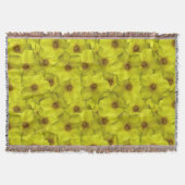 Shrubby Cinquefoil Nahtloses Muster Decke (Vorderseite)