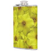 Shrubby Cinquefoil Nahtloses Muster Flachmann (Links)