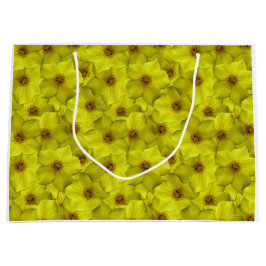 Shrubby Cinquefoil Nahtloses Muster Große Geschenktüte