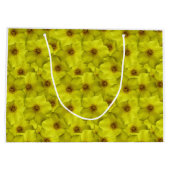 Shrubby Cinquefoil Nahtloses Muster Große Geschenktüte (Rückseite)