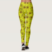 Shrubby Cinquefoil Nahtloses Muster Leggings (Rückseite)