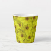 Shrubby Cinquefoil Nahtloses Muster Milchtasse (Vorderseite)