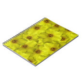 Shrubby Cinquefoil Nahtloses Muster Notizblock (Linke Seite)