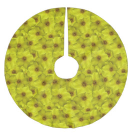 Shrubby Cinquefoil Nahtloses Muster Polyester Weihnachtsbaumdecke