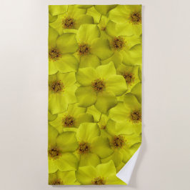 Shrubby Cinquefoil Nahtloses Muster Strandtuch