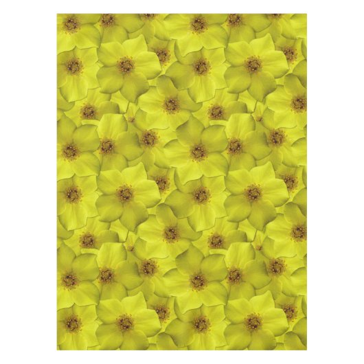 Shrubby Cinquefoil Nahtloses Muster Tischdecke (Vorderseite)