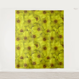 Shrubby Cinquefoil Nahtloses Muster Wandteppich