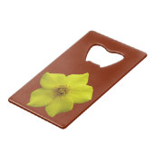 Shrubby Cinquefolie #1 Geldkarten Flaschenöffner (Rückseite Schrägansicht)