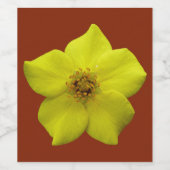 Shrubby Cinquefolie #1 Weinetikett (Einzelnes Label)