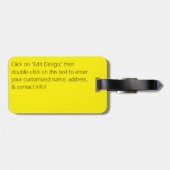 Shrubby Cinquefolie Nahtloses Muster Gepäckanhänger (Rückseite horizontal)