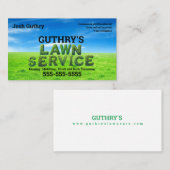 Shrubs Bliss Lawn Service Business Card Visitenkarte (Vorne/Hinten)