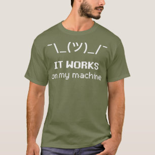 Shrug ASCII-Emoticon funktioniert auf meinem Rechn T-Shirt