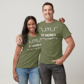 Shrug ASCII-Emoticon funktioniert auf meinem Rechn T-Shirt (Unisex)