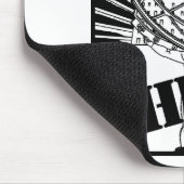 SHRUG,  durch den neuartigen Atlas-Schlag Mousepad (Ecke)