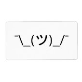 Shrug Emoticon Ø\_(ツ_/ Ø Japanisch Kaomoji (Vorne)