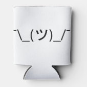 Shrug Emoticon Ø\_(ツ_/ Ø Japanisch Kaomoji Dosenkühler (Vorderseite)