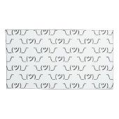 Shrug Emoticon Ø\_(ツ_/ Ø Japanisch Kaomoji Kissenbezug (Rückseite-Rechts)