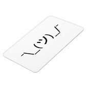 Shrug Emoticon Ø\_(ツ_/ Ø Japanisch Kaomoji Magnet (Linke Seite)