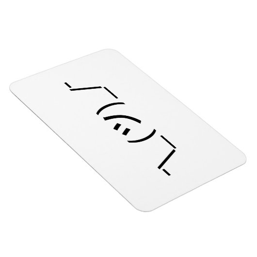 Shrug Emoticon Ø\_(ツ_/ Ø Japanisch Kaomoji Magnet (Rechte Seite)