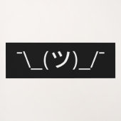 Shrug Emoticon Ø\_(ツ_/ Ø Japanisch Kaomoji Yogamatte (Rückseite (Horizontal))