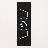 Shrug Emoticon Ø\_(ツ_/ Ø Japanisch Kaomoji Yogamatte (Vorderseite)