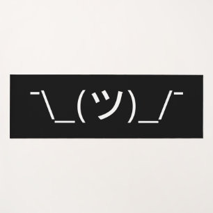 Shrug Emoticon Ø\_(ツ_/ Ø Japanisch Kaomoji Yogamatte