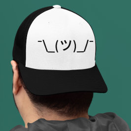 Shrug Emoticon Truckerkappe