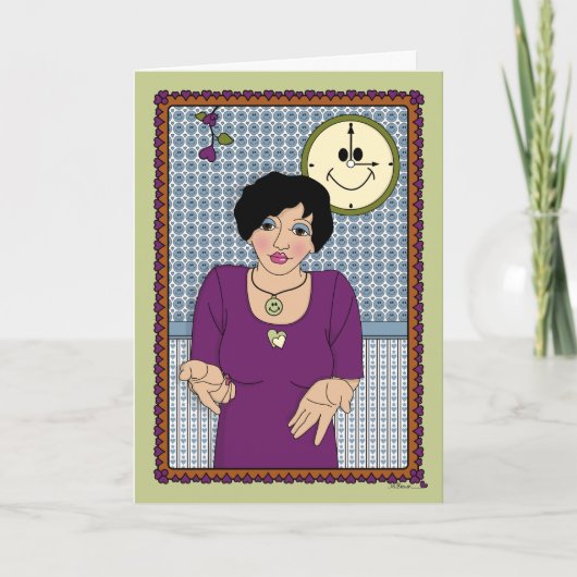 Shrug es Off_A_Greeting Karte (Vorderseite)