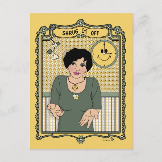 Shrug es Off_C_ Postcard Postkarte (Vorderseite)