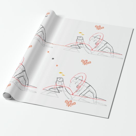 Shrug-Insel-Packpapier Geschenkpapier (Ungerollt)