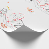 Shrug-Insel-Packpapier Geschenkpapier (Ecke)