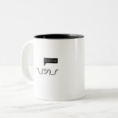 Shruggie kennen nicht Tasse (Vorderseite Links)