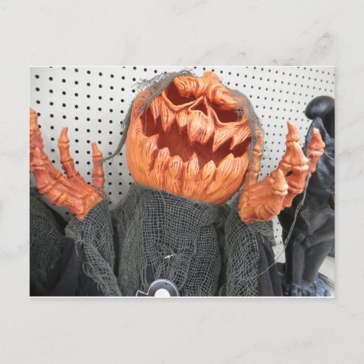 Shrugging Pumpkin Postkarte (Vorderseite)