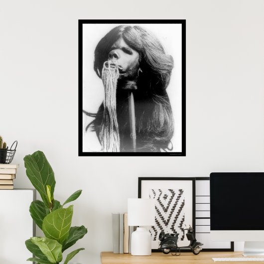 Shrunken Head in Ecuador 1894 Poster (Heimbüro)