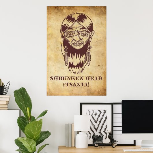 Shrunken Head Poster (Heimbüro)