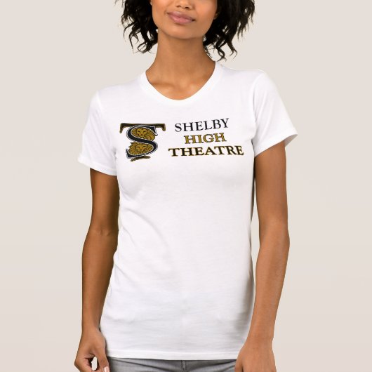 SHS Theater Volles Logo V Nacken T-Shirt (Vorderseite)