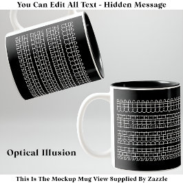 Shu Duh Fuh Cup versteckte Meldung 135WB Ungewöhnl Zweifarbige Tasse