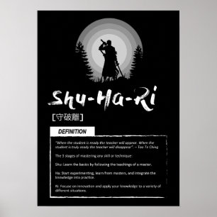 Shu-Ha-Ri - Japanisches Erfolgskonzept Poster